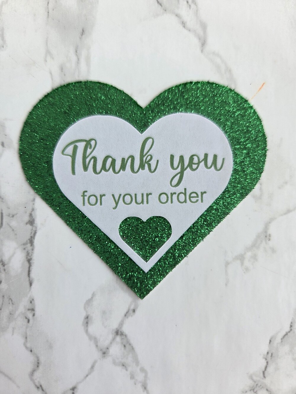 Heart Glitter Thank You Cards 40 - Picture 6 of 7